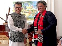 
      
      MoS External Affairs Pabitra Margherita calls on Barbados PM
      
      