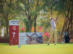 
      
      N Thangaraja pulls ahead into imposing five-shot lead 
      
      