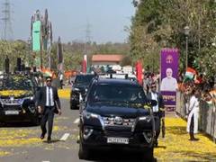 
      
      PM Modi holds massive roadshow in Silvassa
      
      