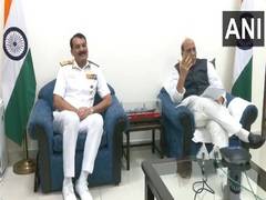 
      
      Rajnath Singh interacts with women crew members of Navika Sagar P
      
      