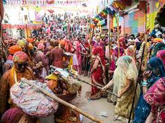 
      
      Mathura: Lathmar Holi celebrations begin in Barsana
      
      