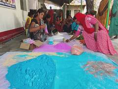
      
      Women of in Balrampur prepare eco-friendly herbal gulal for Holi
      
      