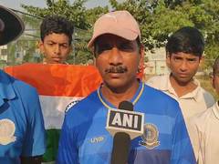 
      
      Supporters from Nellore wishes team India good luck for final 
      
      