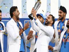 
      
      A look at how India players celebrated CT success in Dubai
      
      