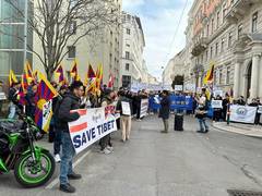 
      
      Tibetan diaspora organises protest in Vienna on 66th anniversary 
      
      