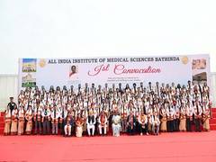 
      
      President Droupadi Murmu graces convocation ceremony of AIIMS, Ba
      
      