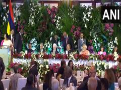 
      
      Mauritius PM hosts state dinner in honour of PM Modi,
      
      