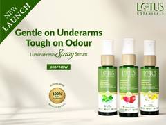 
      
      Lotus Botanicals introduces LuminaFresh Underarm Spray Serum
      
      