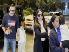
      
      Kareena, Saif jet set for vacation with Taimur and Jeh
      
      