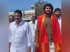 
    Gautham Raju, Dilruba team offer prayers at Tirupati Temple
    