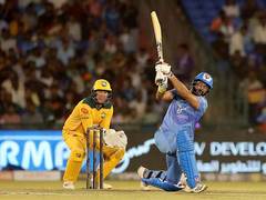 
      
      Yuvraj Singh smashes 7 sixes as India Masters thrash Australia 
      
      