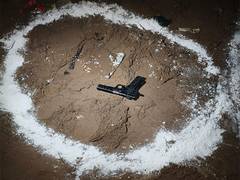 
      
      Exchange of fire during attempt to arrest murder accused
      
      