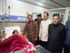 
      
      Himachal Pradesh CM Sukhu enquires well-being of Bumber Thakur
      
      