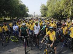 
      
      Union Sports Minister Mandaviya leads Fit India Sundays on Cycle 
      
      