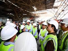 
      
      Gautam Adani visits Navi Mumbai airport
      
      
