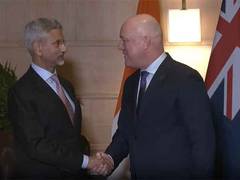 
      
      EAM Jaishankar meets New Zealand PM Christopher Luxon
      
      