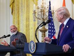 
      
      US President Trump shares PM Modi's podcast on 'Truth Social'
      
      