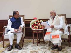 
      
      Chhattisgarh CM Vishnu Dev Sai meets Prime Minister Narendra Modi
      
      