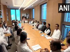 
      
      Congress Chief Mallikarjun Kharge chairs meeting of AICC general
      
      