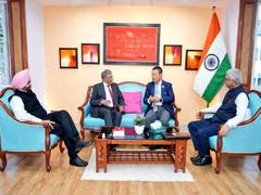 
      
      ECI meets with Election Commissioner of Bhutan Ugyen Chewang
      
      
