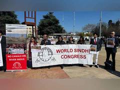 
      
      World Sindhi Congress protests over illegal canals on Indus River
      
      