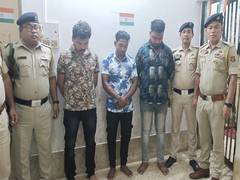 
      
      Agartala Police seize 1.1 lakh Yaba tablets, three arrested
      
      