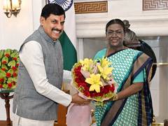 
      
      MP CM Mohan Yadav calls on President Droupadi Murmu
      
      