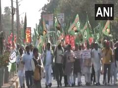 
      
      Bihar: Opposition protest against Bihar CM Nitish Kumar over his 
      
      
