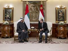 
      
      UAE, Egyptian Presidents discuss strengthening ties in Cairo
      
      