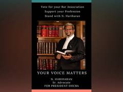
      
      N Hariharan elected as President of DHCBA
      
      