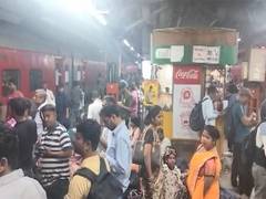 
      
      Heavy passenger congestion at New Delhi Railway Station
      
      
