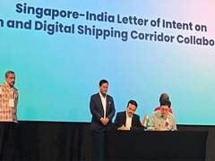 
      
      India, Singapore sign LOI on green shipping, digital corridor
      
      