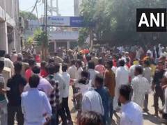 
      
      Violence erupts outside residence of SP MP Ramji Lal Suman
      
      
