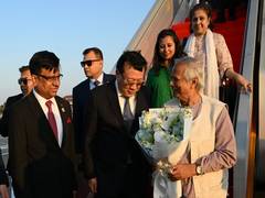 
      
      Bangladesh's Chief Adviser Muhammad Yunus arrives in China a
      
      
