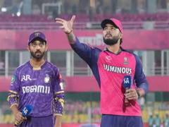 
      
      IPL 2025: KKR win toss; opt to bowl first against RR
      
      