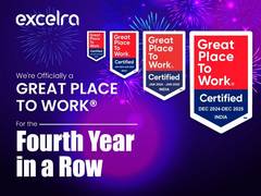 
      
      Excelra Achieves Great Place to Work Certification 
      
      