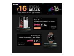 
      
      Lava Celebrates 16th Anniversary with Rs.16 Steal Deals 
      
      