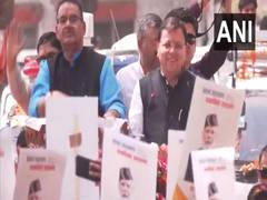 
      
      Uttarakhand CM Dhami holds roadshow in Dehradun
      
      