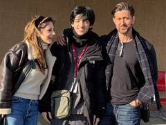 
      
      Hrithik showers love on his firstborn
      
      