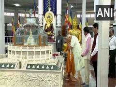 
      
      PM Modi visits Deekshbhoomi, offer prayers to Mahatma Buddha
      
      