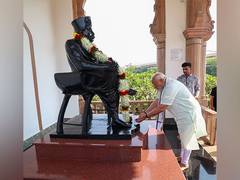 
      
      PM Modi visits Smruti Mandir, pays tribute to RSS founders
      
      