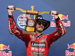 
      
      Bagnaia capitalises on Marquez crash in drama-filled Americas GP
      
      