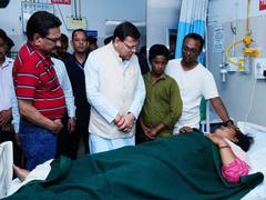 
      
      Uttarakhand CM Dhami visits hospital, meet patients
      
      
