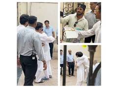 
      
      Eid: Aamir Khan shares warm hug with sons Junaid, Azad
      
      