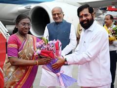 
      
      President Murmu arrives in Mumbai for RBI's 90-year commemoration
      
      