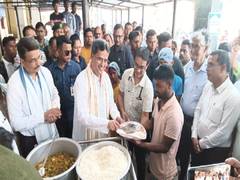 
      
      Tripura CM launches low-cost meal service for patients' families
      
      
