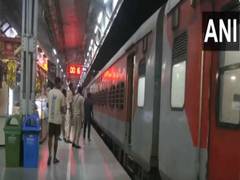 
      
      Passengers on Bangalore-Kamakhya Express train reaches station
      
      