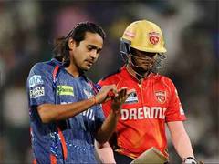 
      
      LSG spinner Digvesh fined 25 pc match fee for violating IPL CoC
      
      