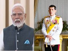 
      
      PM Narendra Modi meets Thailand King and Queen in Bangkok 
      
      