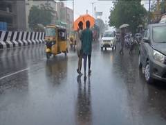 
      
      Tamil Nadu: Rain lashes in Chennai, people seek shelter
      
      